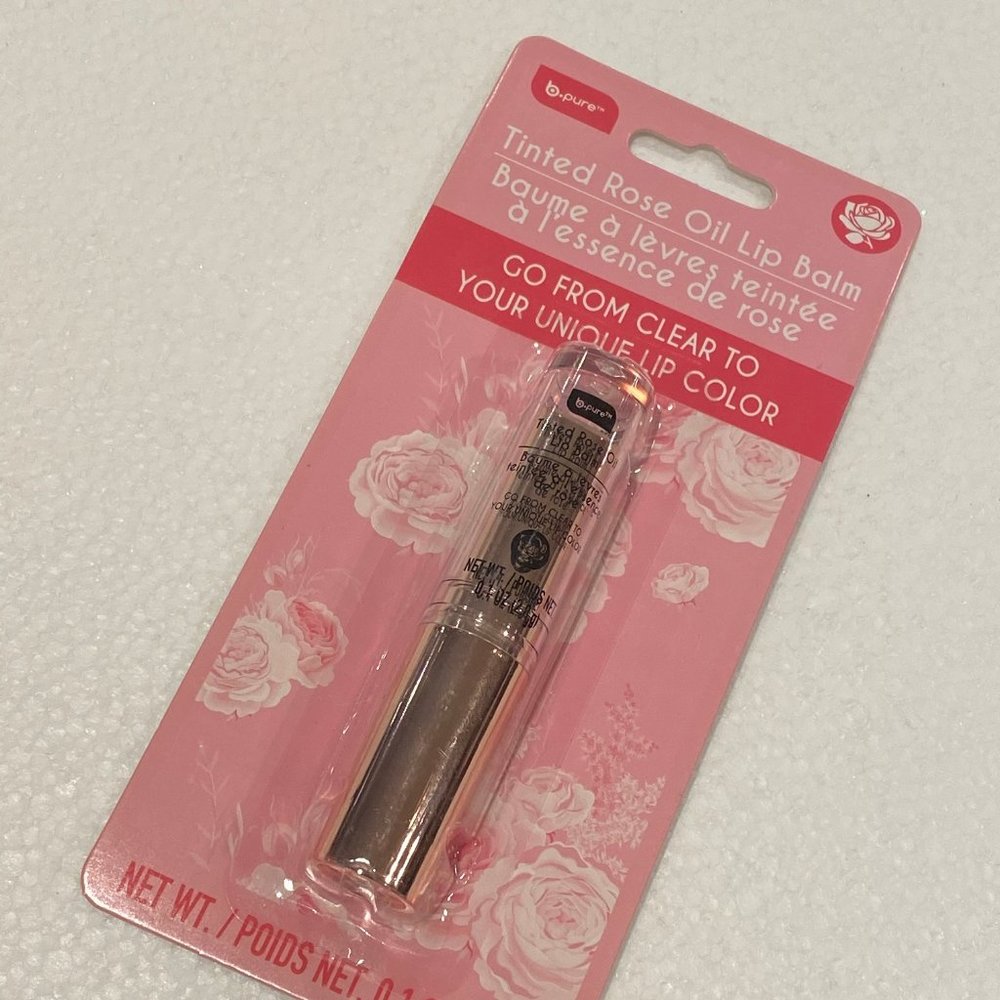 b.pure Tinted Rose Oil Lip Balm Color Changing PH Adapting